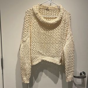Free people crochet sweater